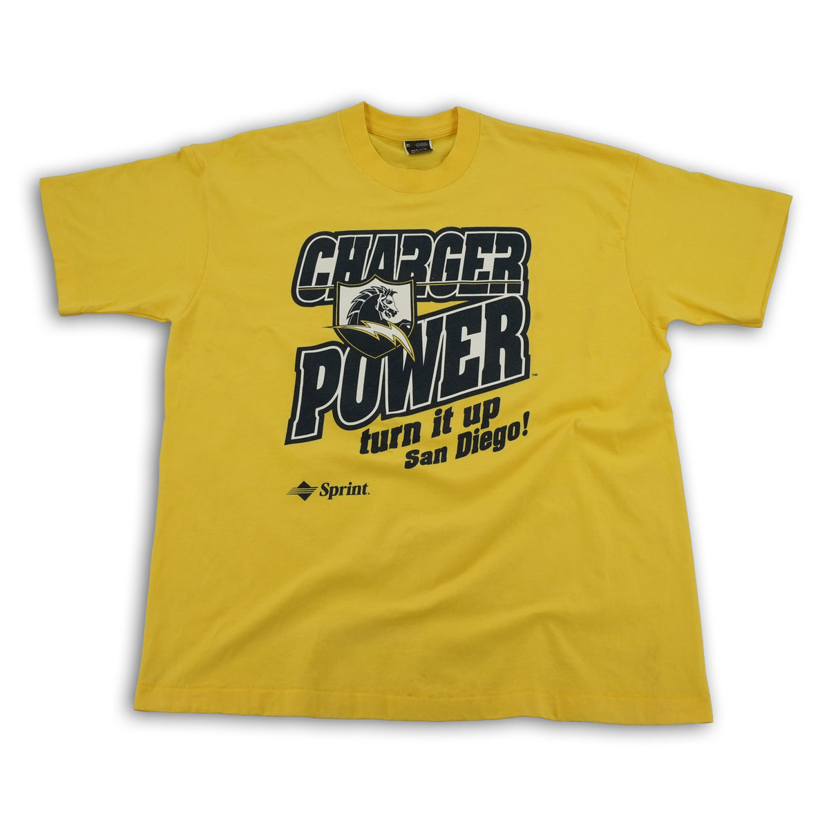Vintage 1990s San Diego Chargers Charger Power NFL T-shirt, size XL