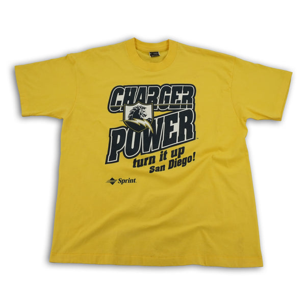 Vintage 1990s San Diego Chargers Charger Power NFL T-shirt, size XL
