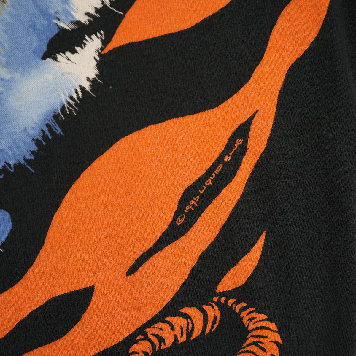 Vintage 1995 Liquid Blue tiger all-over print T-shirt, size XL — photo 2 of 6