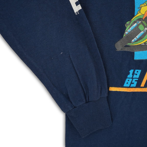 Vintage 1985 Daytona Beach Bike Week motorcycle graphic long sleeve T-shirt — photo 2 of 6
