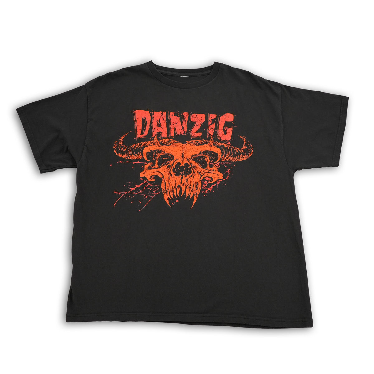 Vintage Danzig red horned beast metal band T-shirt, black