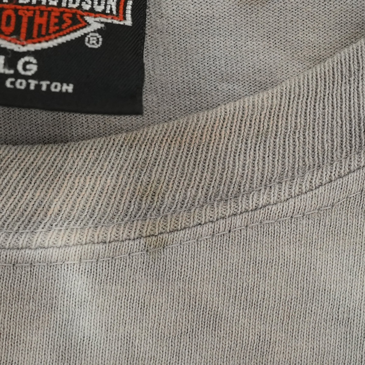 Vintage 90s Harley-Davidson tie dye cow skull graphic long sleeve T-shirt, size L — photo 5 of 7