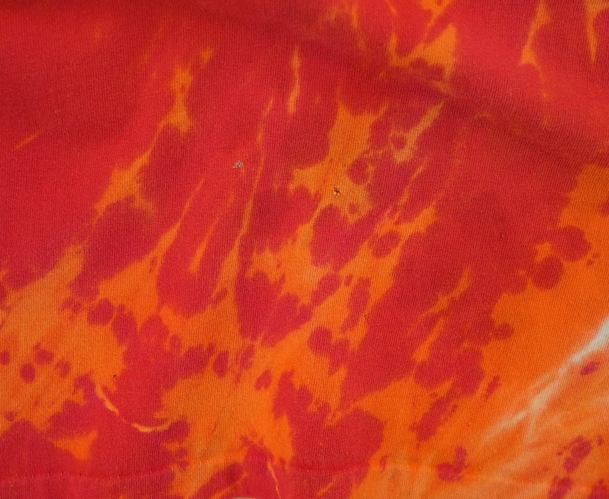 Vintage 90s Harley-Davidson tie dye graphic T-shirt, orange, size 3XL — photo 2 of 10