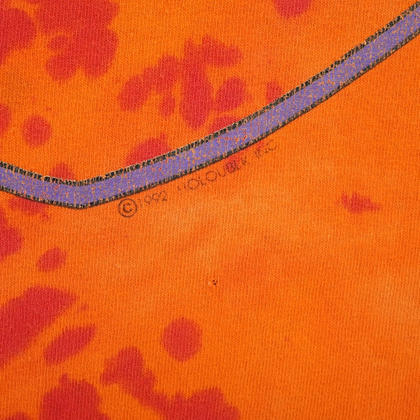 Vintage 90s Harley-Davidson tie dye graphic T-shirt, orange, size 3XL — photo 4 of 10