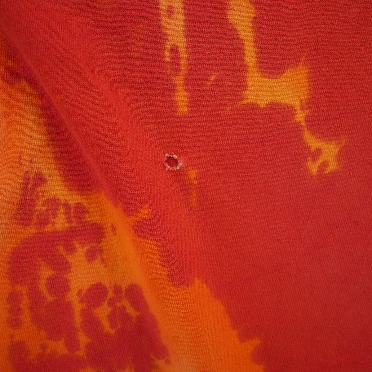 Vintage 90s Harley-Davidson tie dye graphic T-shirt, orange, size 3XL — photo 9 of 10
