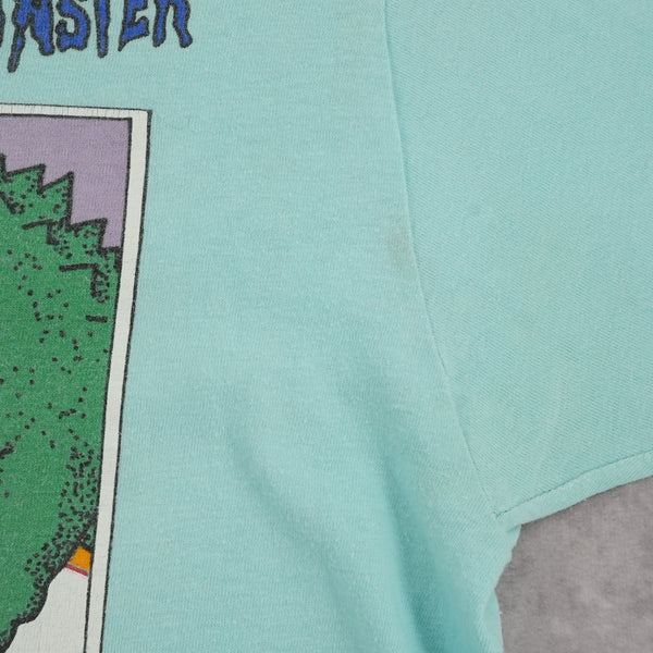 Vintage 1986 Hobie Surf Godzilla King Kong graphic T-shirt, light blue, size L — photo 4 of 11