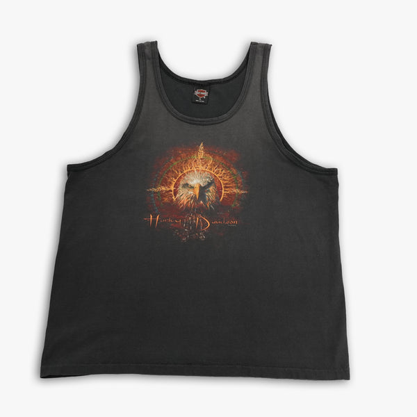 Vintage 1996 Harley-Davidson distressed biker tank top, size XL