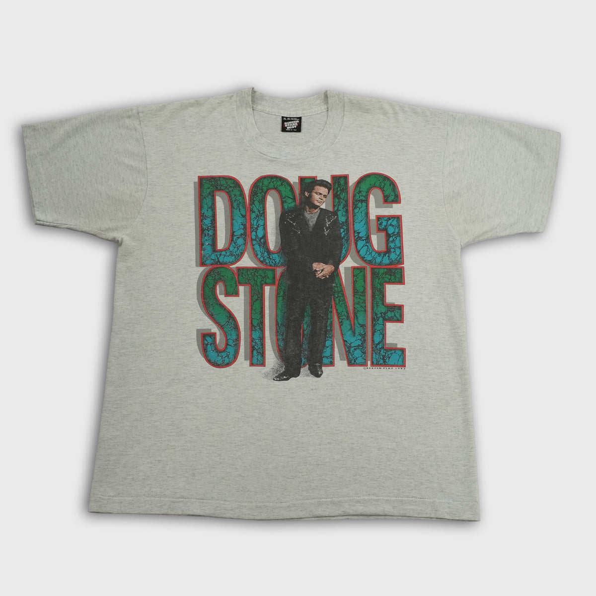 Vintage 1992 Doug Stone US tour T-shirt, gray, size XL — photo 2 of 5