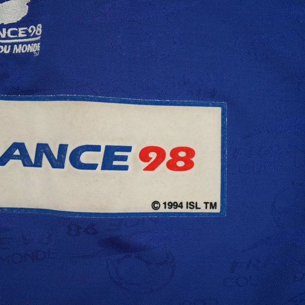 Vintage 1994 France 98 Coupe du Monde training soccer jersey, blue, size L — photo 2 of 10
