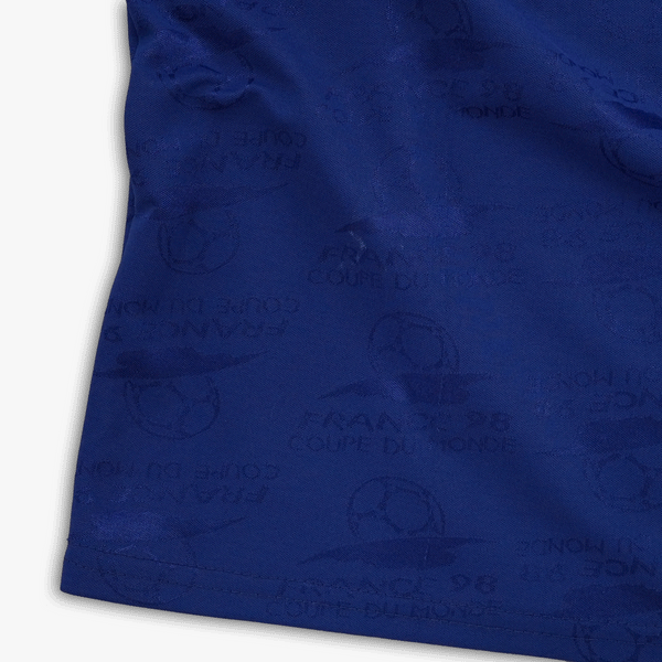 Vintage 1994 France 98 Coupe du Monde training soccer jersey, blue, size L — photo 5 of 10