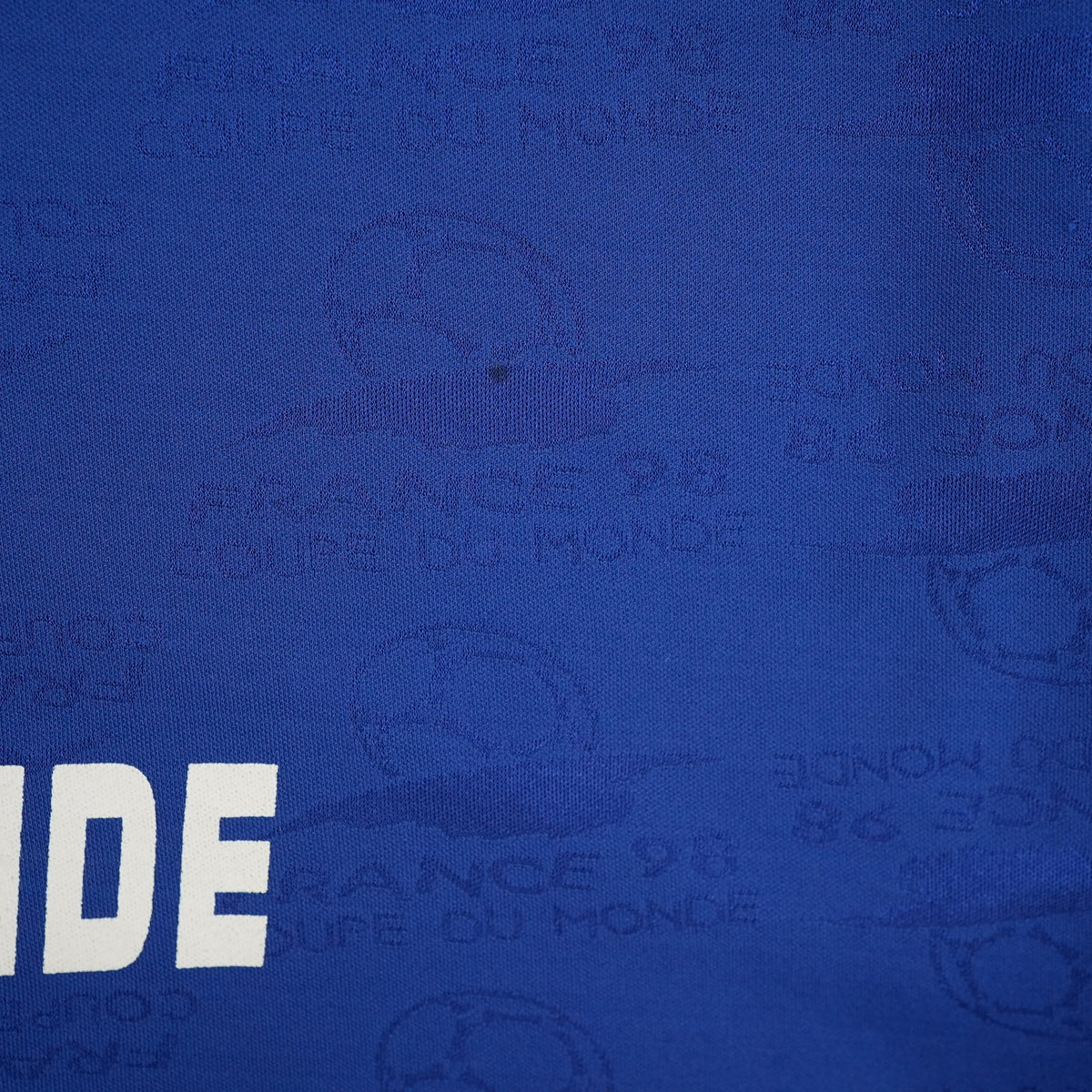 Vintage 1994 France 98 Coupe du Monde training soccer jersey, blue, size L — photo 10 of 10