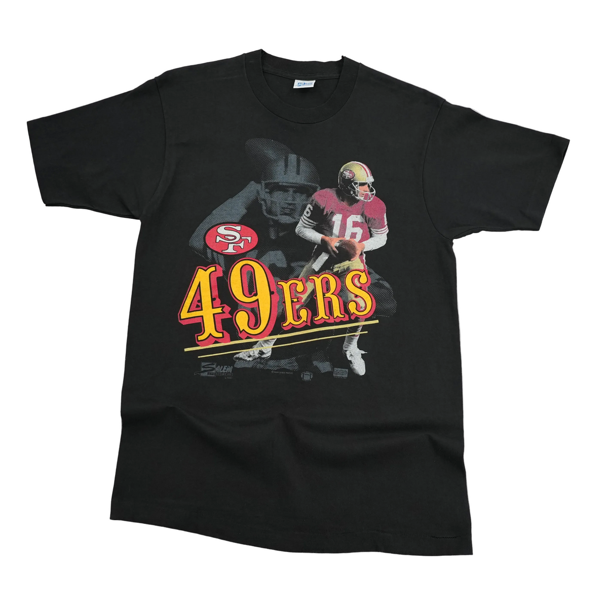 VINTAGE 1990 JOE MONTANA 49ers SALEM T-SHIRT