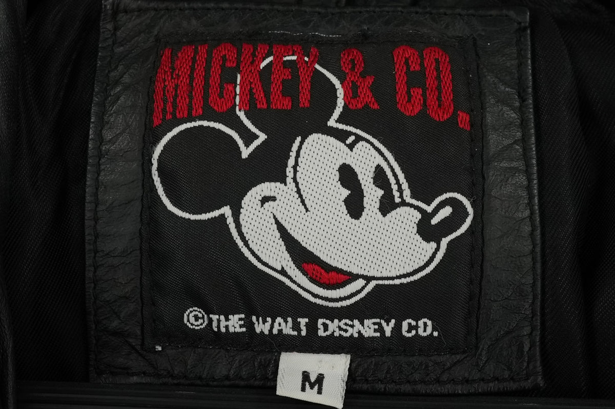 Vintage Disney World Goofy leather racing jacket, green and yellow, size M — photo 3 of 15