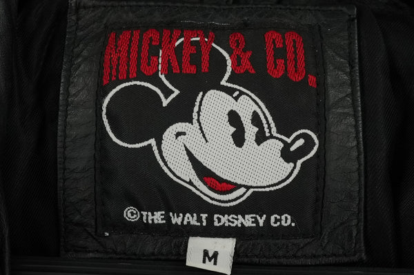 Vintage Disney World Goofy leather racing jacket, green and yellow, size M — photo 3 of 15